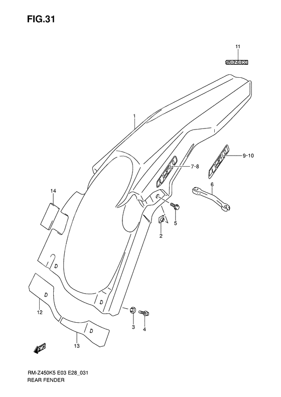 Rear fender