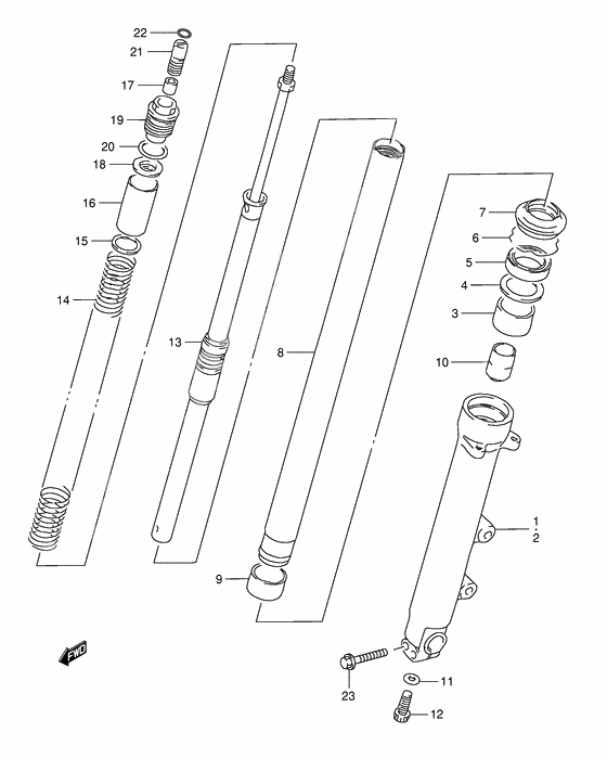 Front damper              

                  Gsf1200st/sv/sw/sx/sy