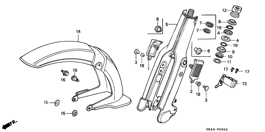 Front fork/front fender