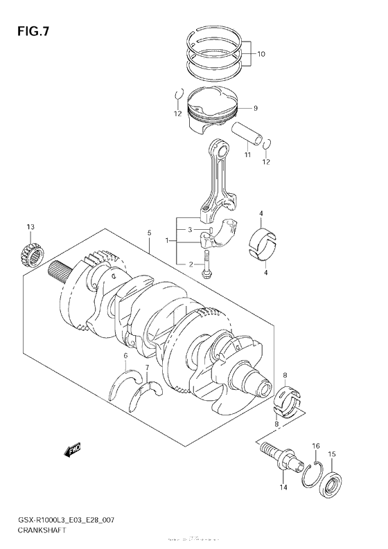 Коленчатый вал & Поршень
