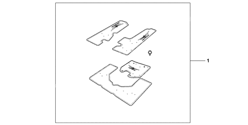 Pannier/trunk carpet set
