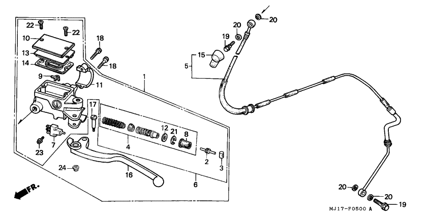 Главный цилиндр сцепления