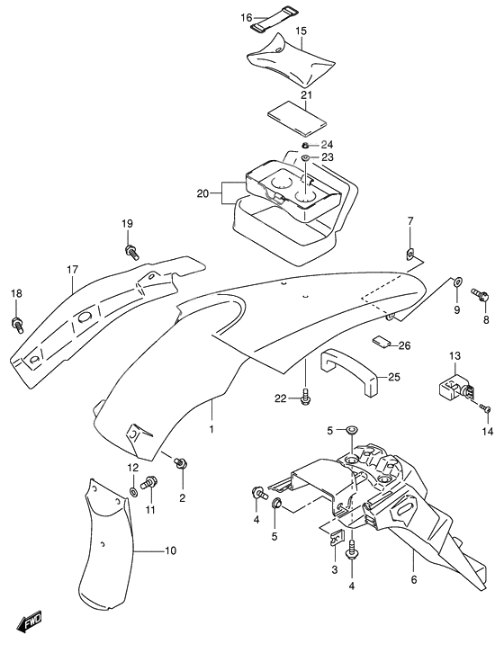 Rear fender              

                  Model y/k1