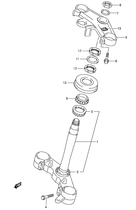 Steering stem              

                  Sv1000s/s1/s2