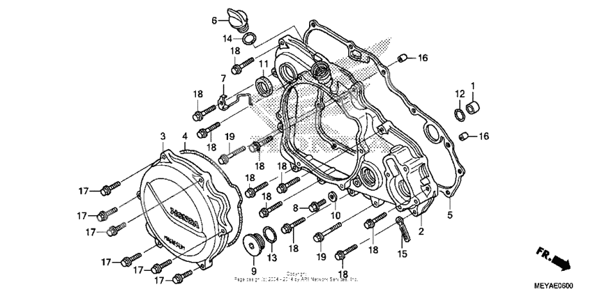 Right crankcase cover