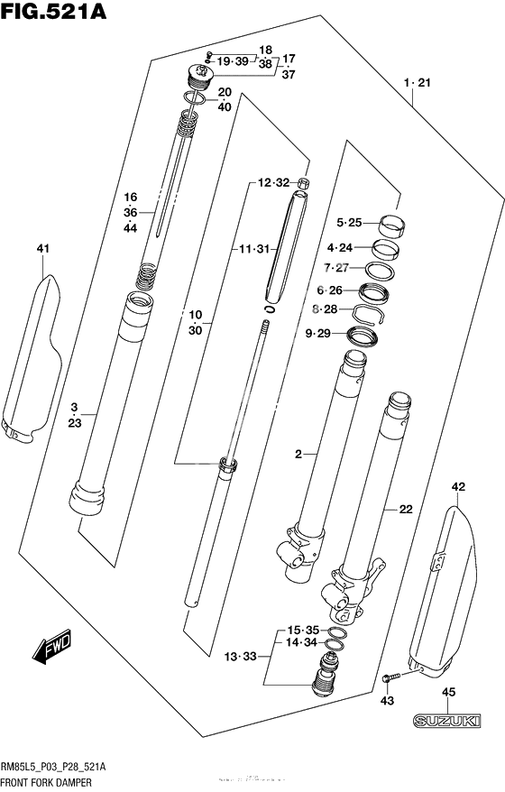 Вилка передней оси