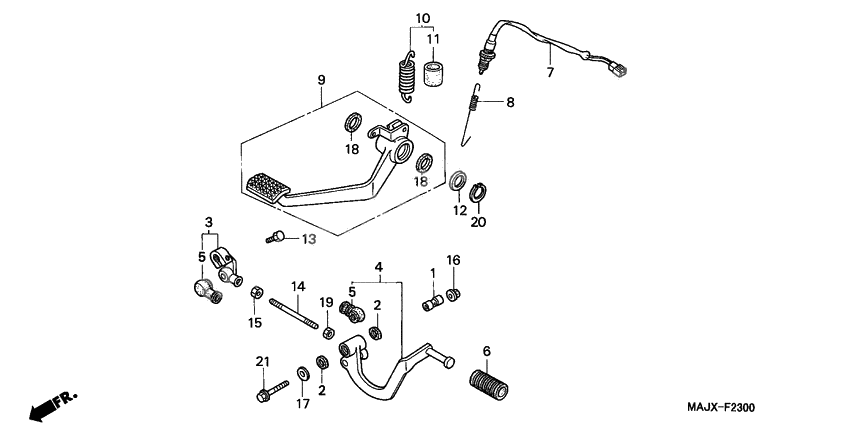 Brake pedal assy