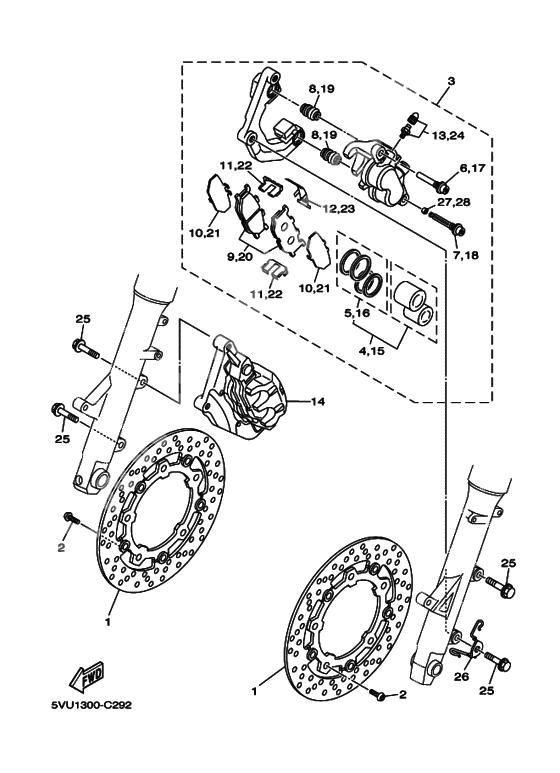 Front Brake Calliper