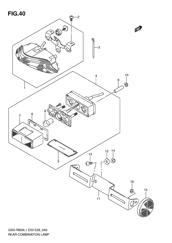 Rear combination lamp