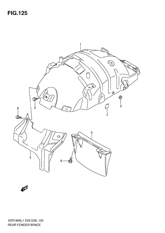 Rear fender brace