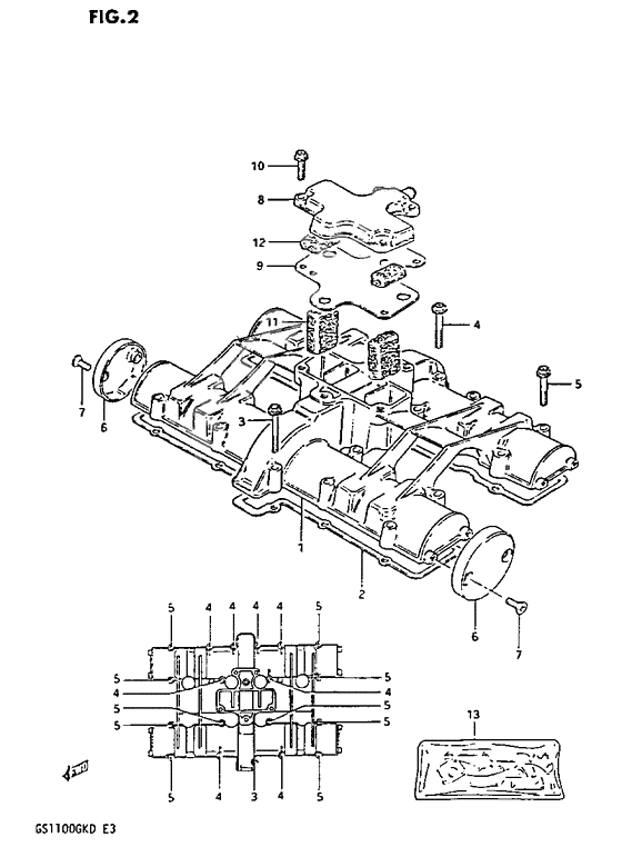 Cylinder head cover              

                  Gs1100gkd