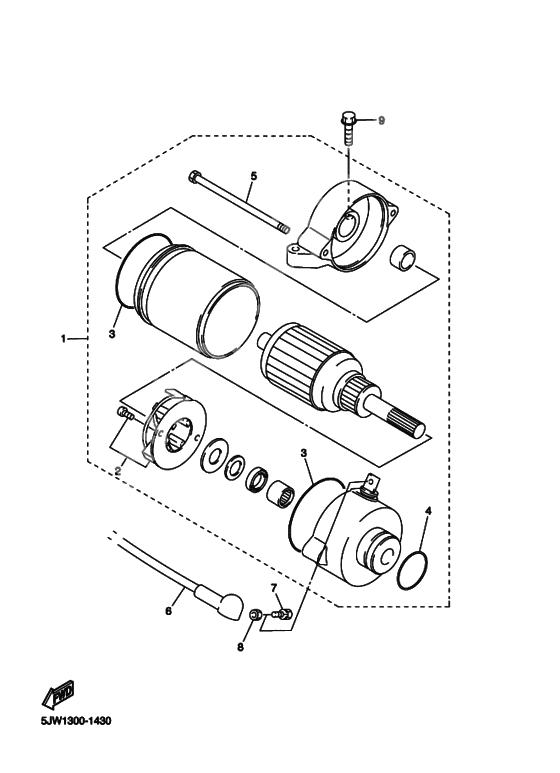 Starting motor