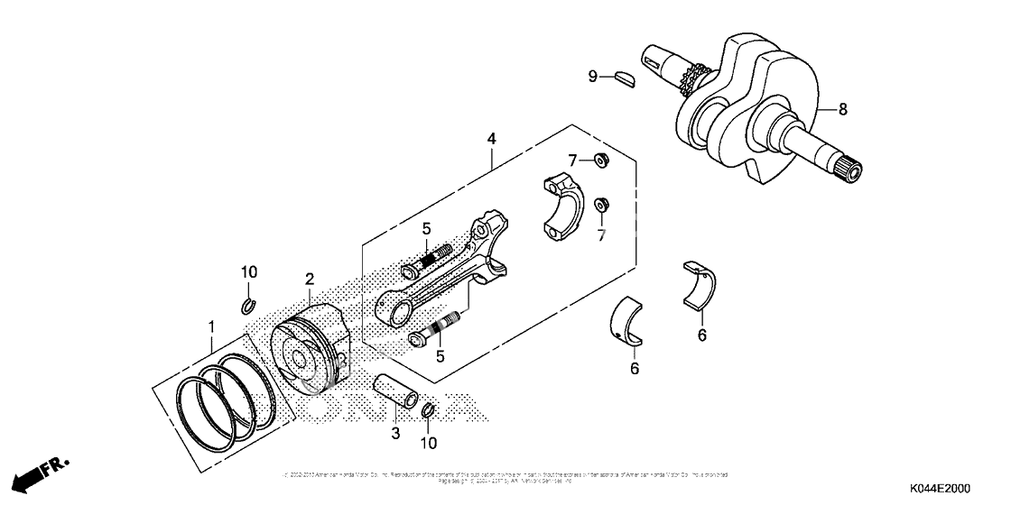 Коленчатый вал & Поршень