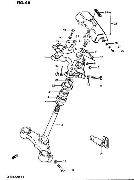 Steering stem              

                  Gs1100gkz