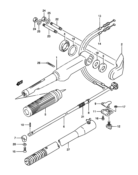 Tiller handle