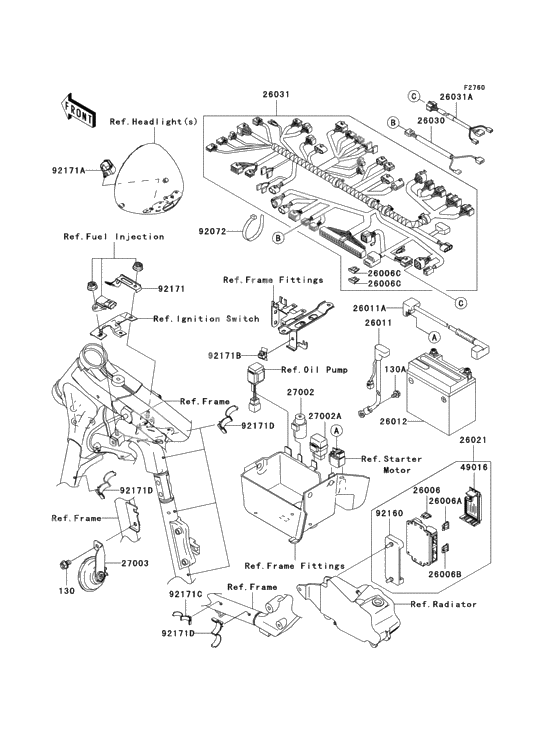 Chassis electrical equipment