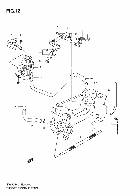 Throttle body fitting