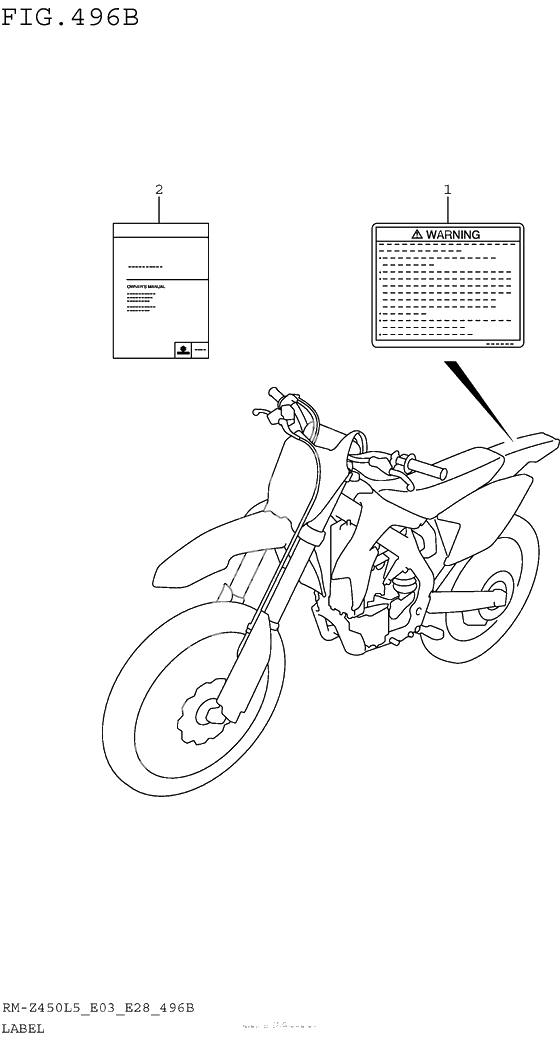 Информационные наклейки (Rm-Z450L5 E28)