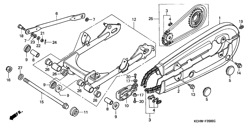 Rear fork