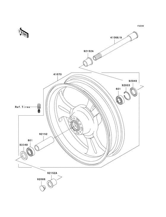 Front hub