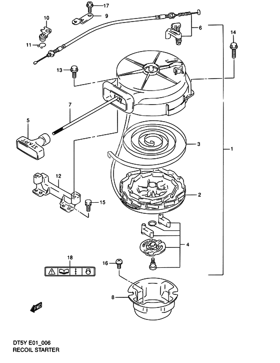 Starter assy recoil