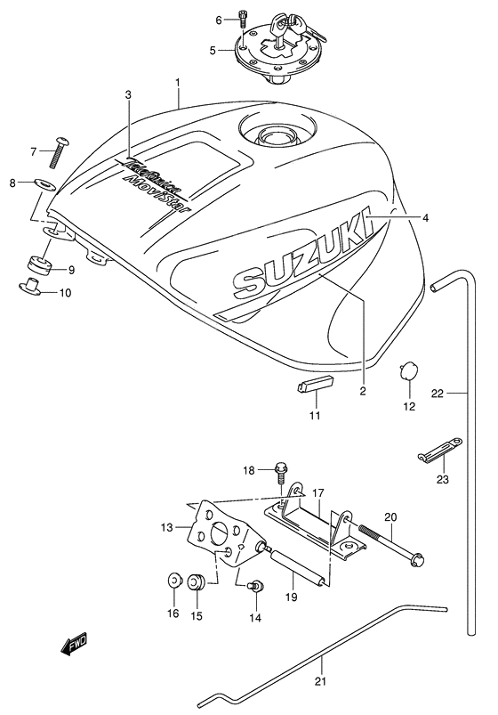 Tank fuel              

                  Model k2 for yc2