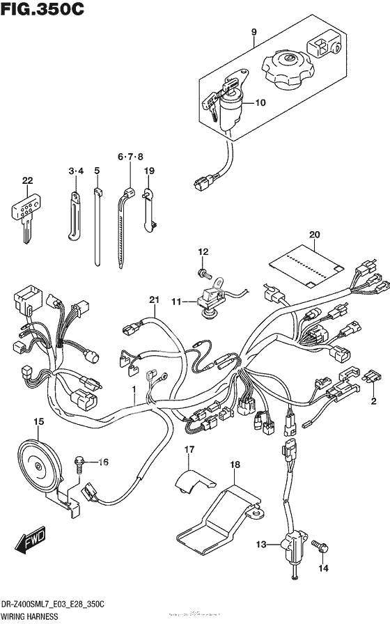 Wiring Harness (Dr-Z400Sml7 E33)