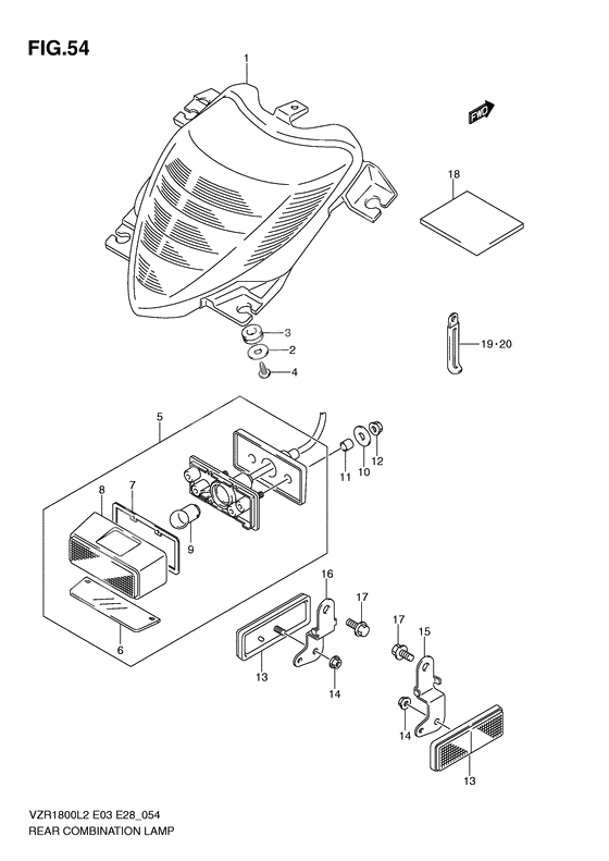 Rear combination lamp              

                  Vzr1800l2 e03