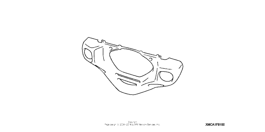 Chrome front lower cowl