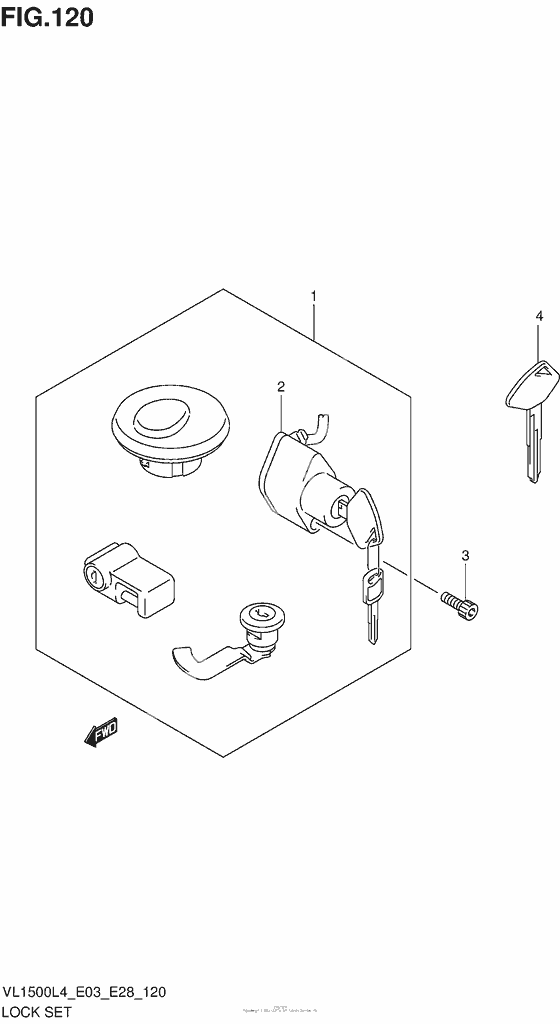 Lock Set (Vl1500L4 E03)