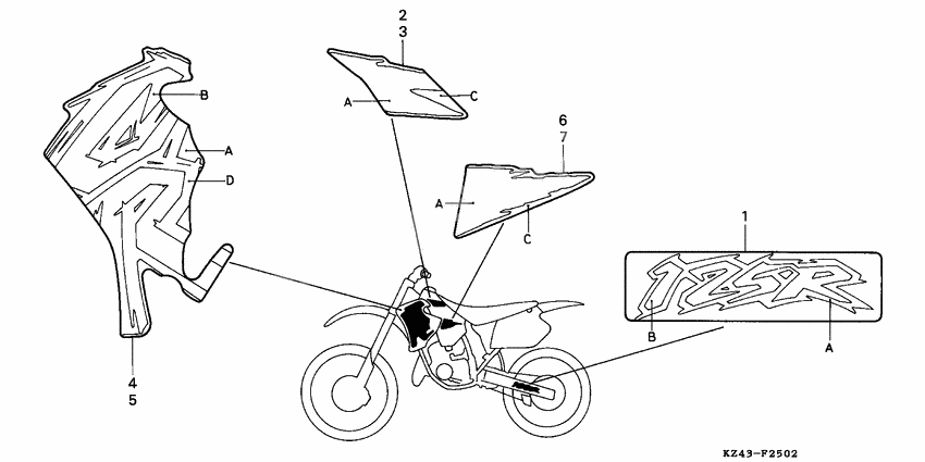 Label read the manual              

                  CR125RS