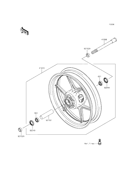 Front hub