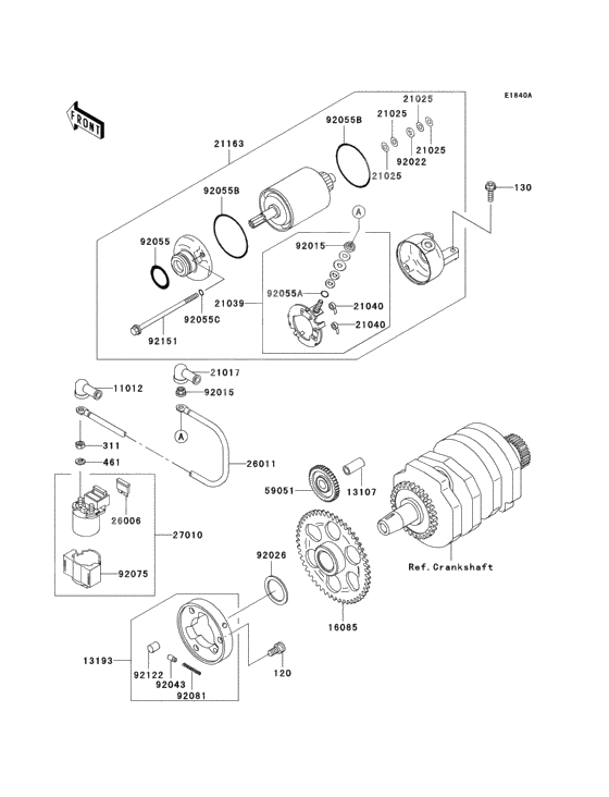 Starter motor(f17-f19)