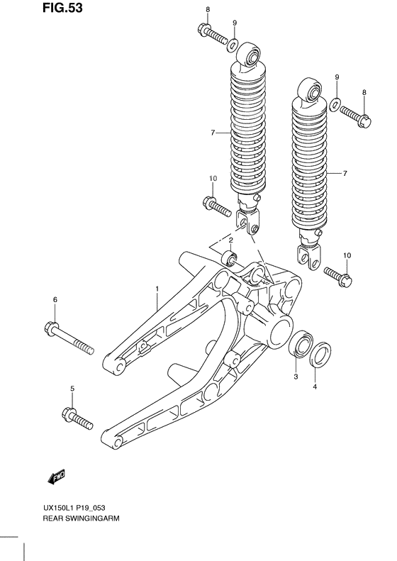 Rear swingingarm