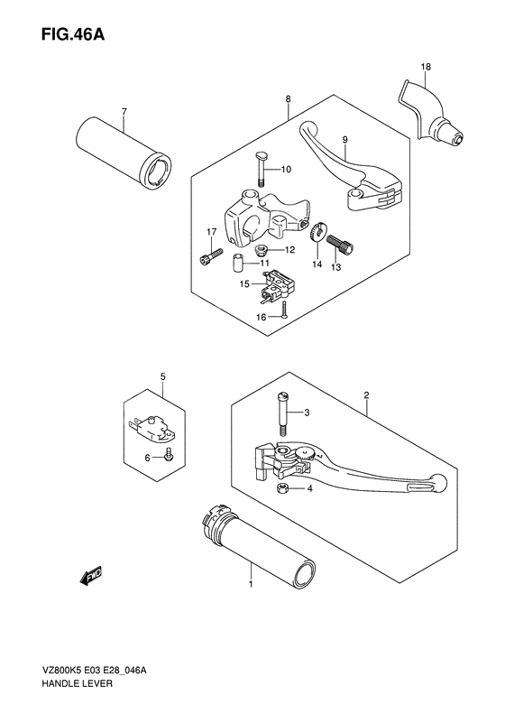 Handle lever              

                  Model k7/k8/k9