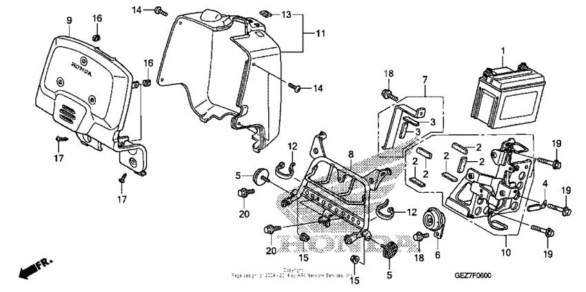 Front cover + battery
