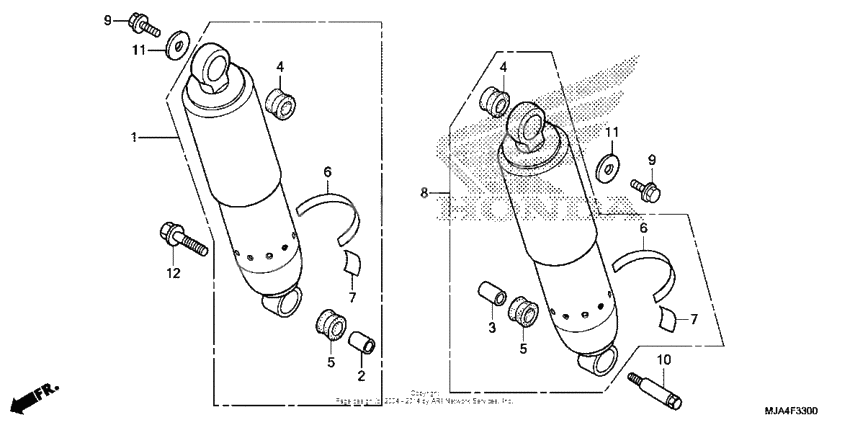 Rear shock absorber (1)