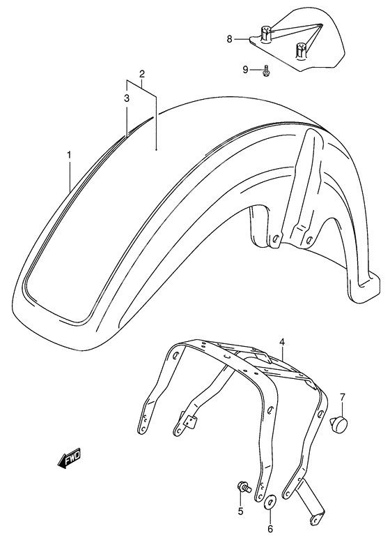 Front fender              

                  Model k1