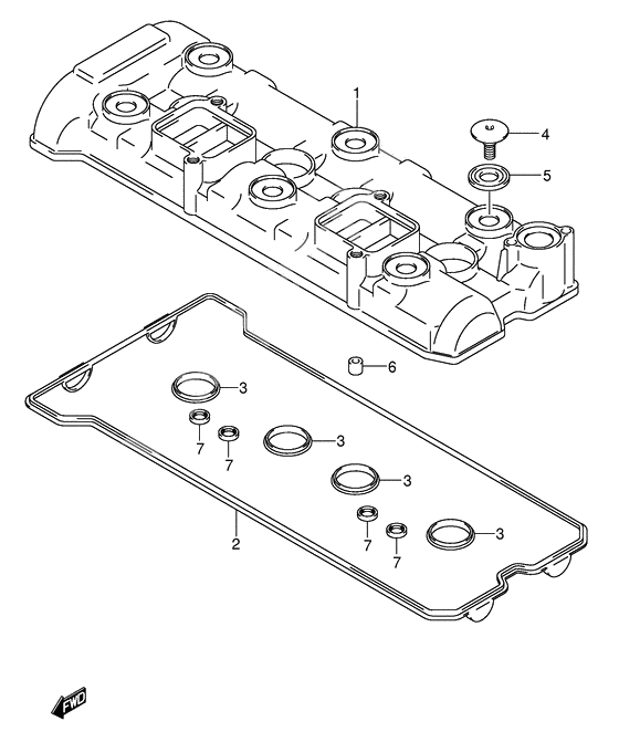 Cylinder head cover