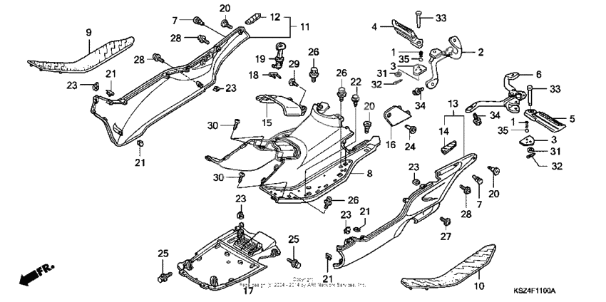 Floor step + side skirt