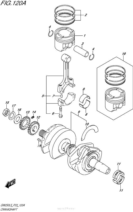 Коленчатый вал & Поршень