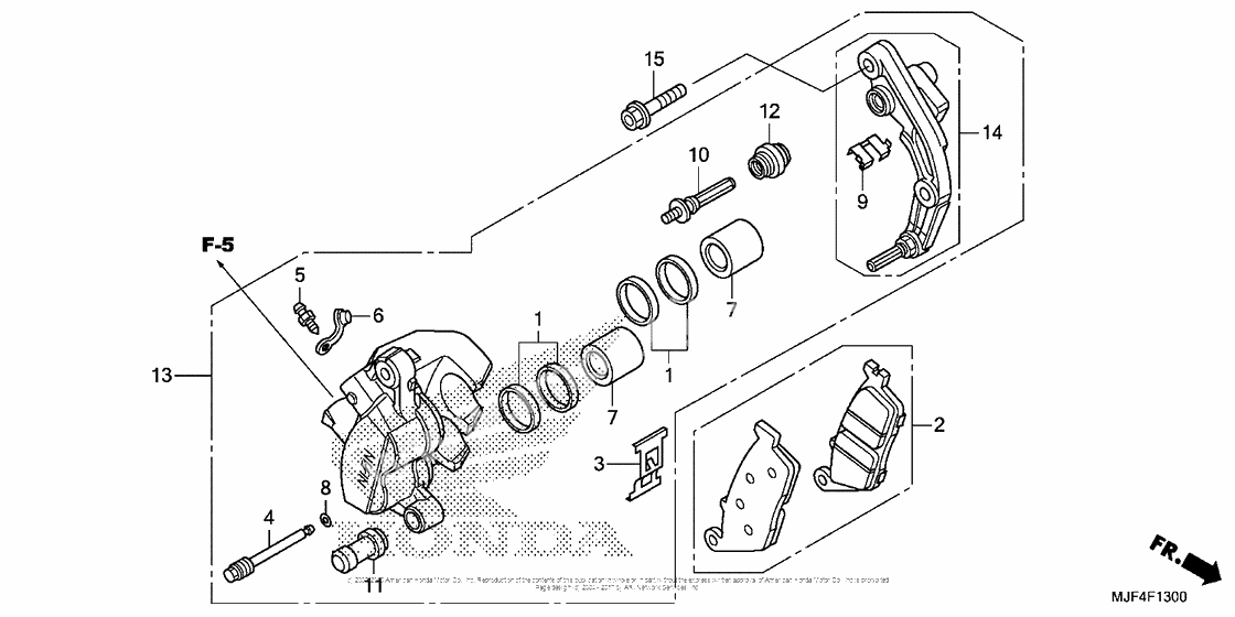 Front brake caliper (1)