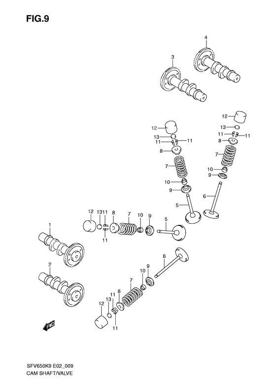 Camshaft / valve