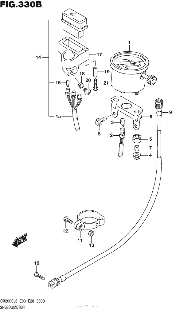 Speedometer (Dr200Sl6 E28)