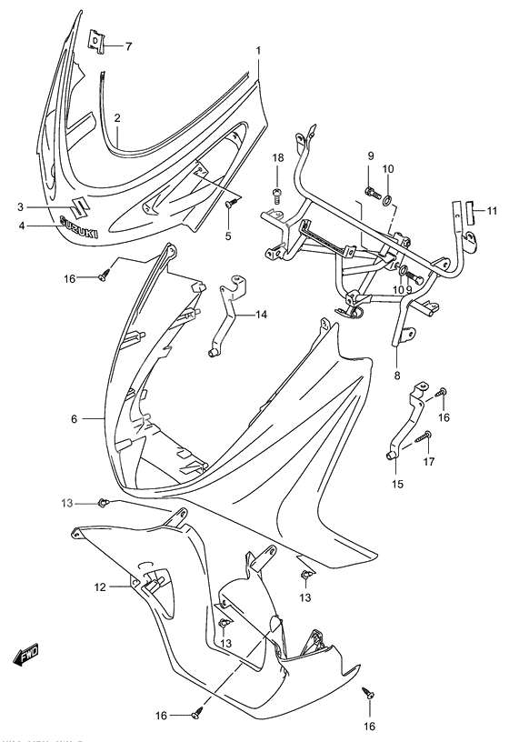 Front leg shield              

                  Model k3