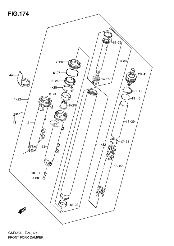 Front              

                  Gsf650sal1 e21