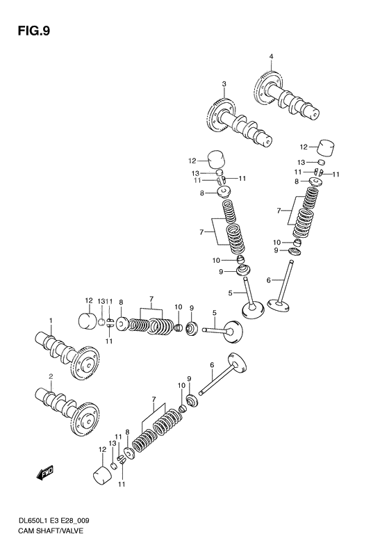 Camshaft / valve
