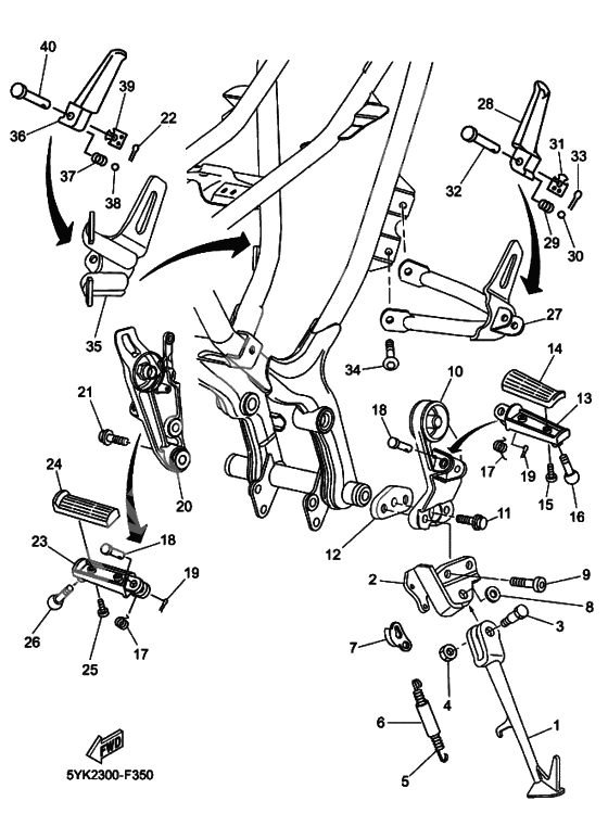 Support & repose pied
