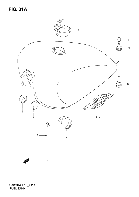 Tank fuel              

                  Model k5/k6