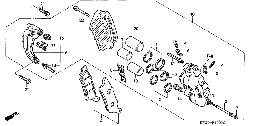 Front brake caliper